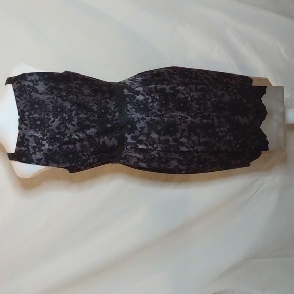 Elie tahari purple and black dress, silk, nwt, 8 - Picture 2 of 13